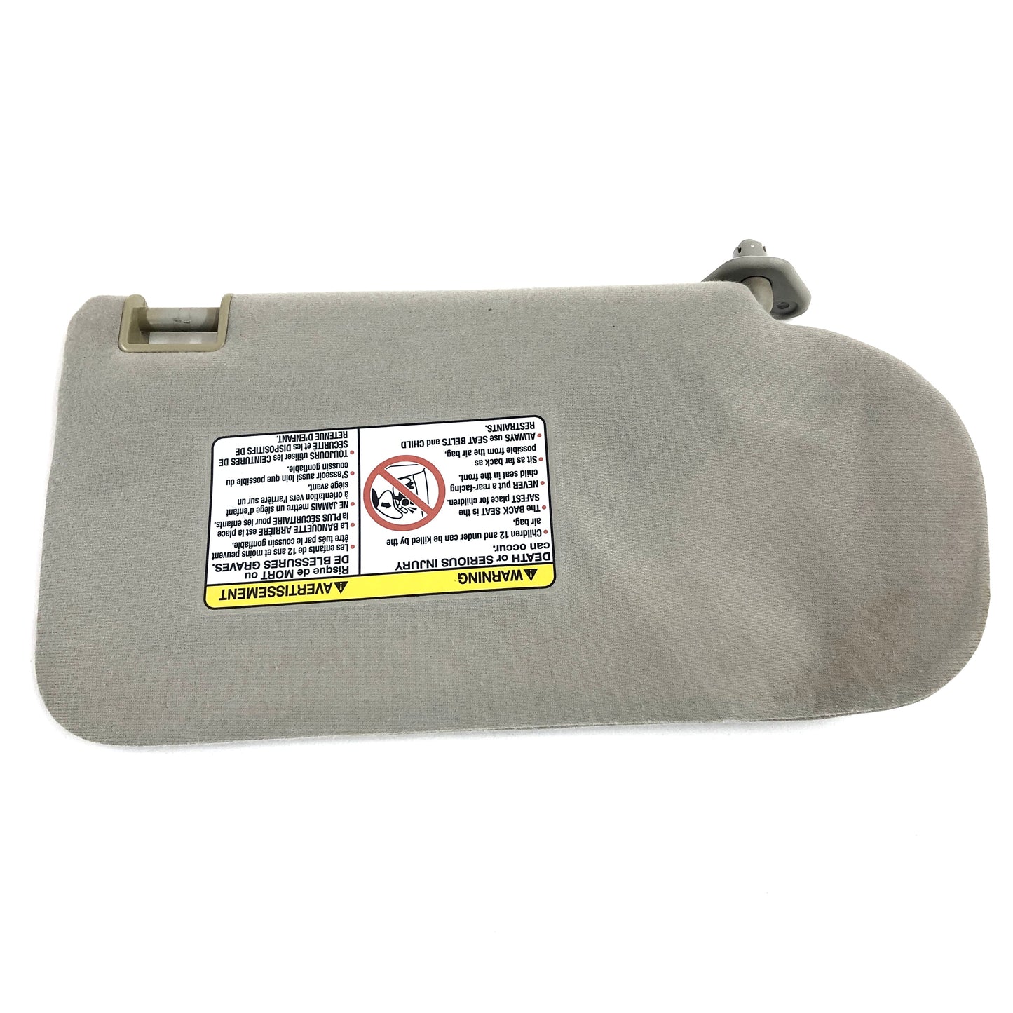 2000-2006 Nissan Sentra Sun Visor Driver Side Left OEM Gray