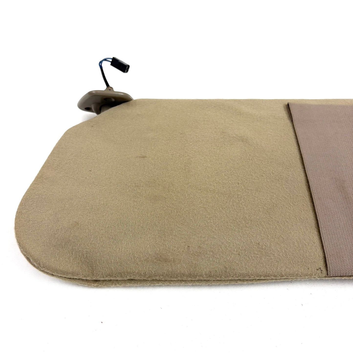 1995-2000 Yukon Escalade Tahoe Suburban Sun Visors OEM Pair Driver Passenger Beige Tan W/ Lights