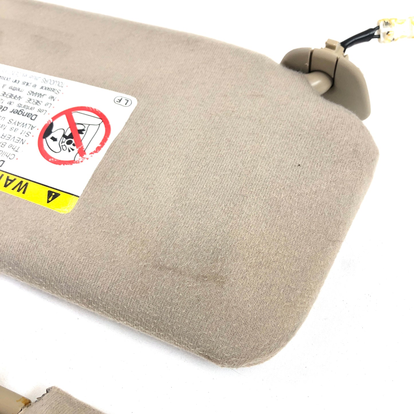 1999-2003 Toyota Solara Sun Visors Pair Driver Passenger Pair Beige Tan W/ Lights OEM