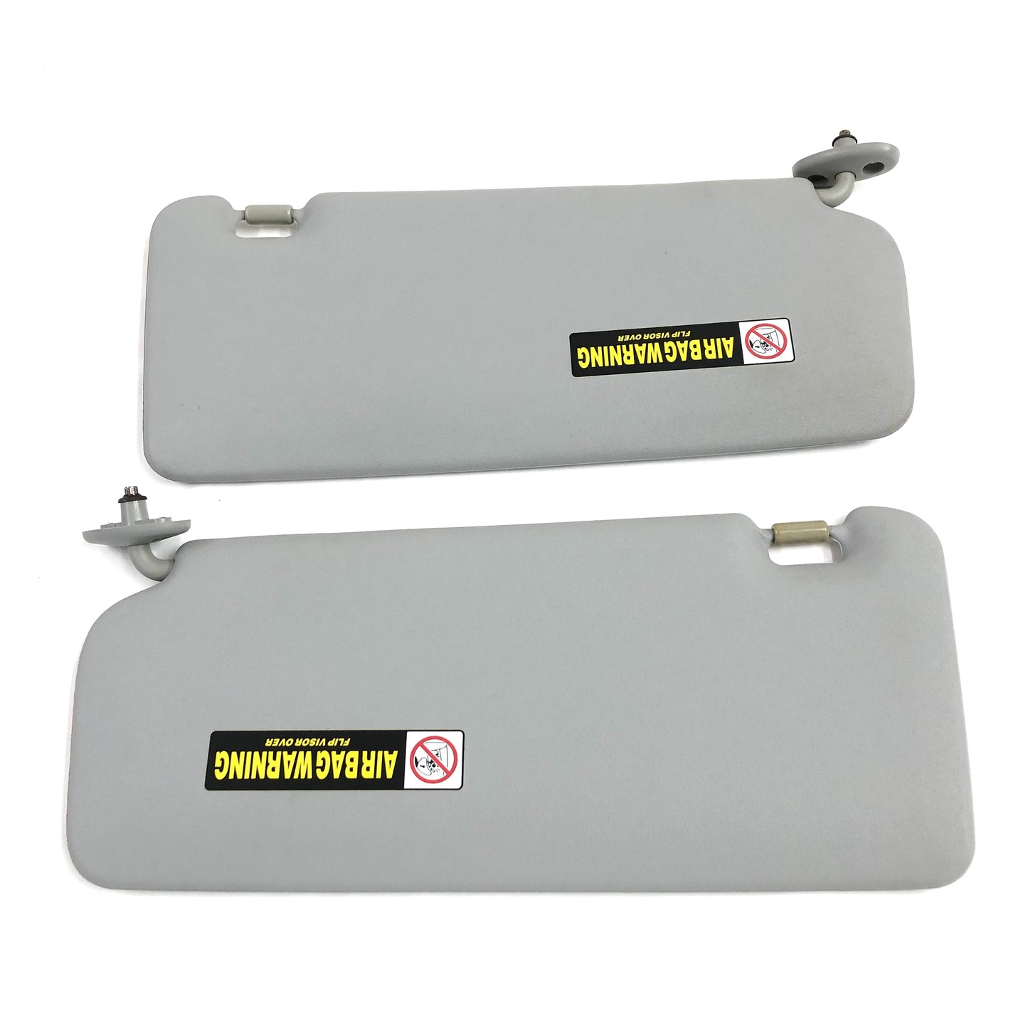 2007-2008 Honda FIT Sun Visors OEM Pair Driver Passenger Shades GRAY