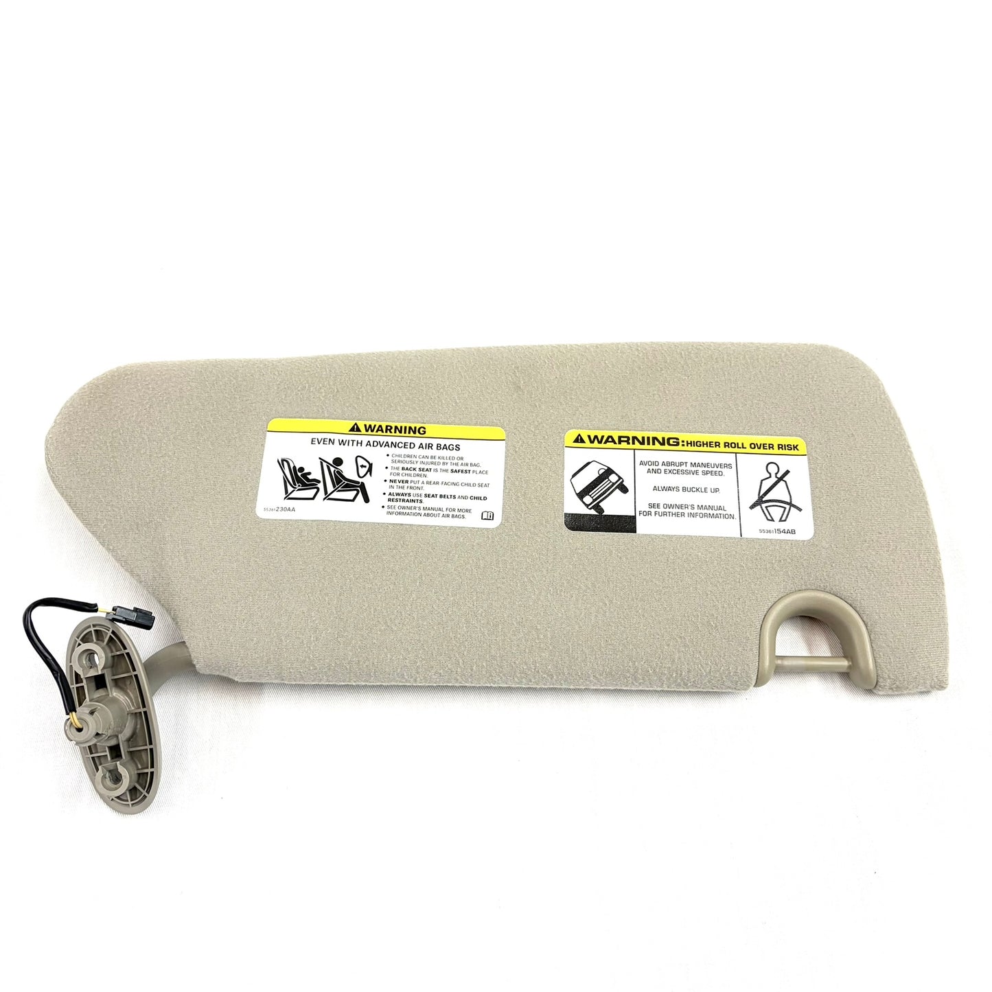 2004-2009 Dodge Durango Sun Visor Driver Side Left OEM Shade Chrysler Aspen W/ Lights