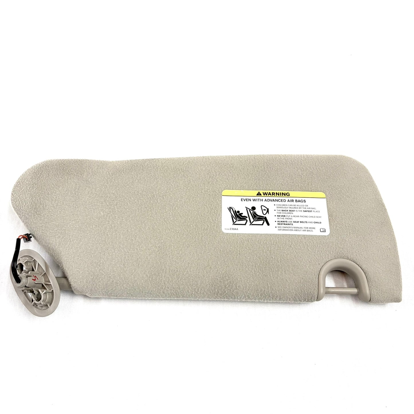 2001-2007 Town & Country Caravan Voyager Sun Visor OEM Driver Left Side Gray W/ Lights