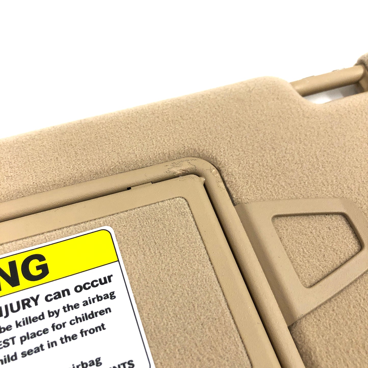 2000-2006 Mercedes W220 S500 S600 Sun Visors OEM Pair Passenger Driver Tan Brown