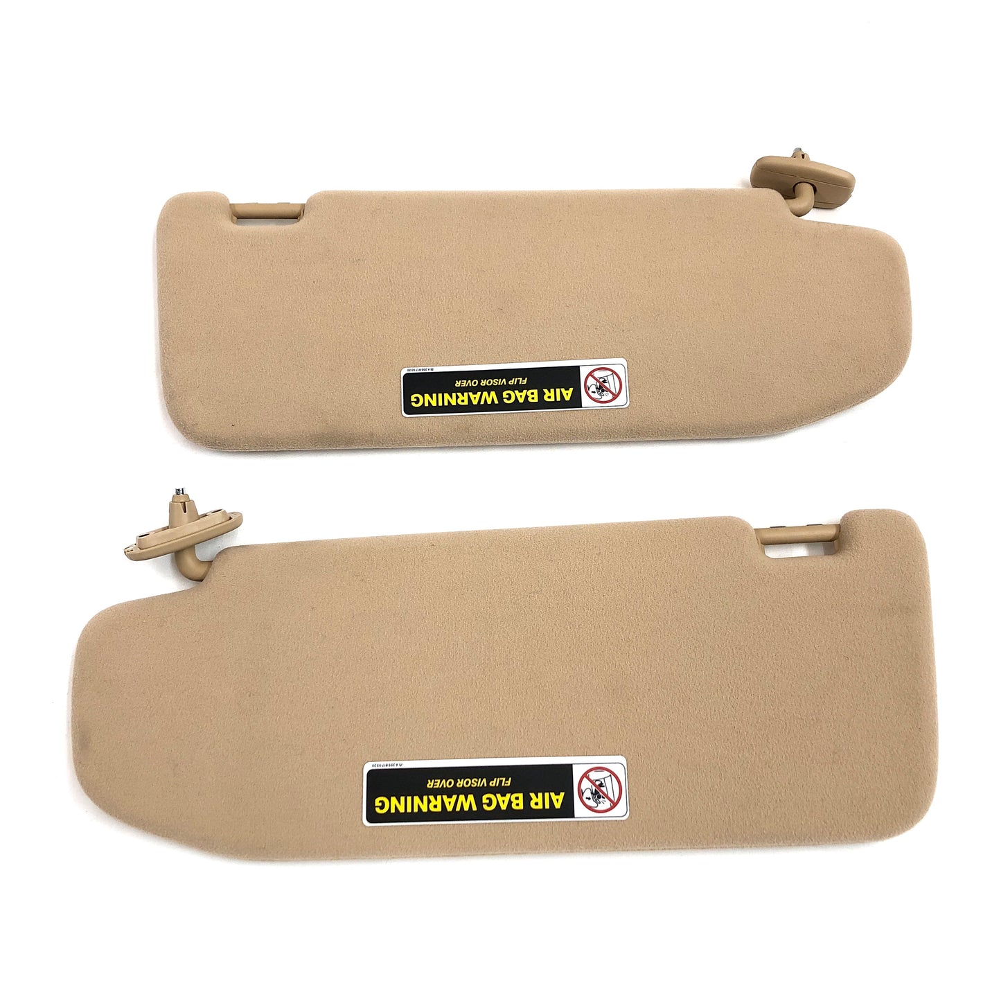 2000-2006 Mercedes W220 S500 S600 Sun Visors OEM Pair Passenger Driver Tan Brown