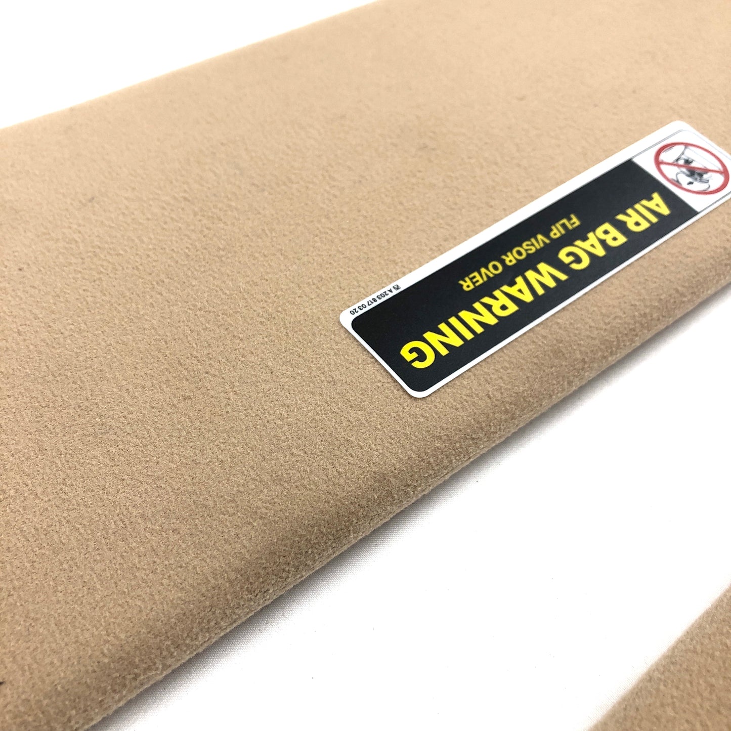 2000-2006 Mercedes W220 S500 S600 Sun Visors OEM Pair Passenger Driver Tan Brown