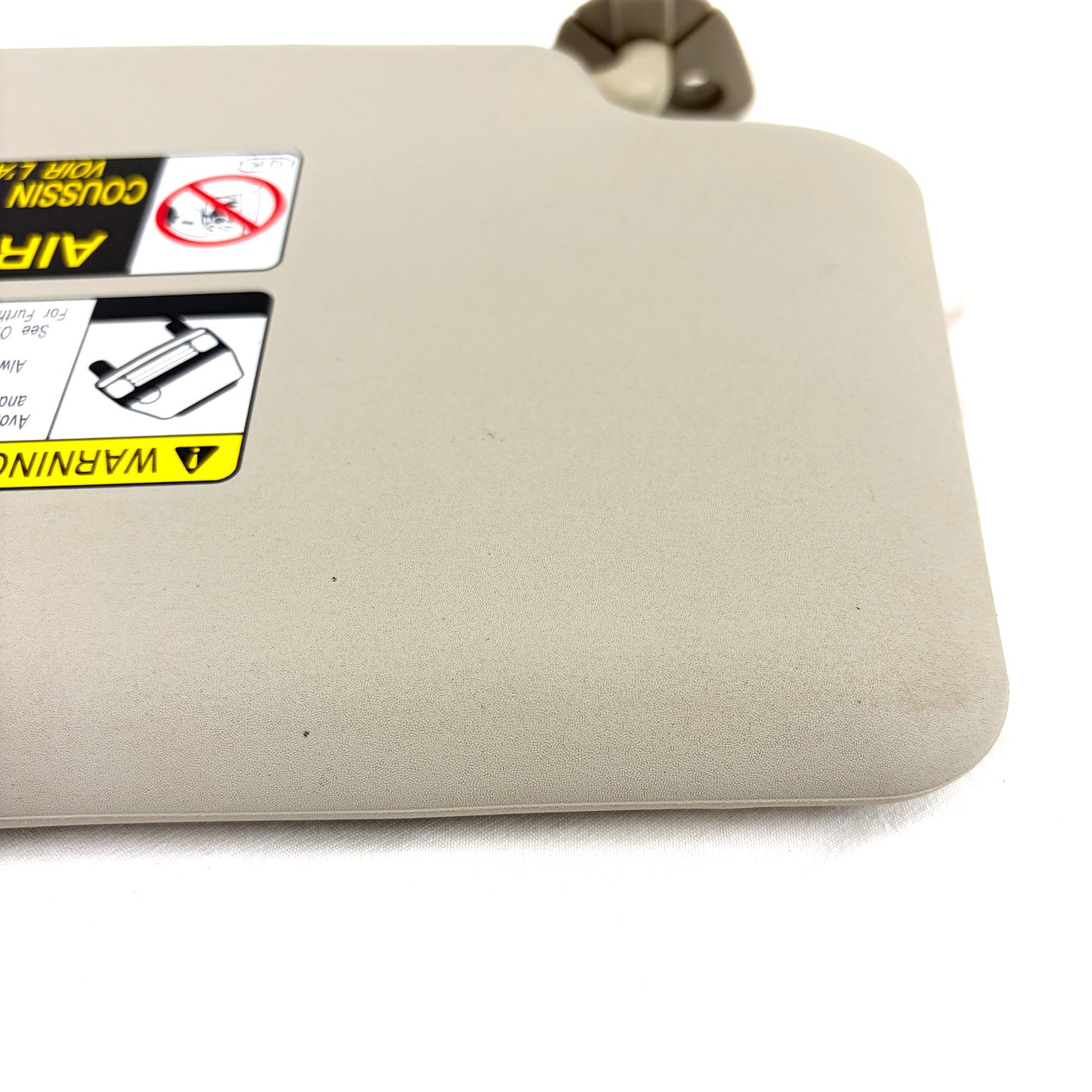 2008-2015 Nissan Rogue Sun Visor Driver Side BEIGE Vinyl Left OEM W/ Light