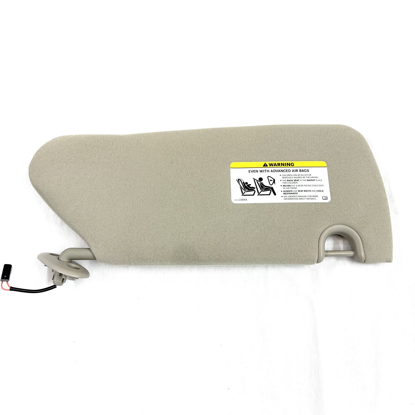 2001-2007 Town & Country Caravan Voyager Sun Visor OEM Driver Left Side Gray W/ Lights