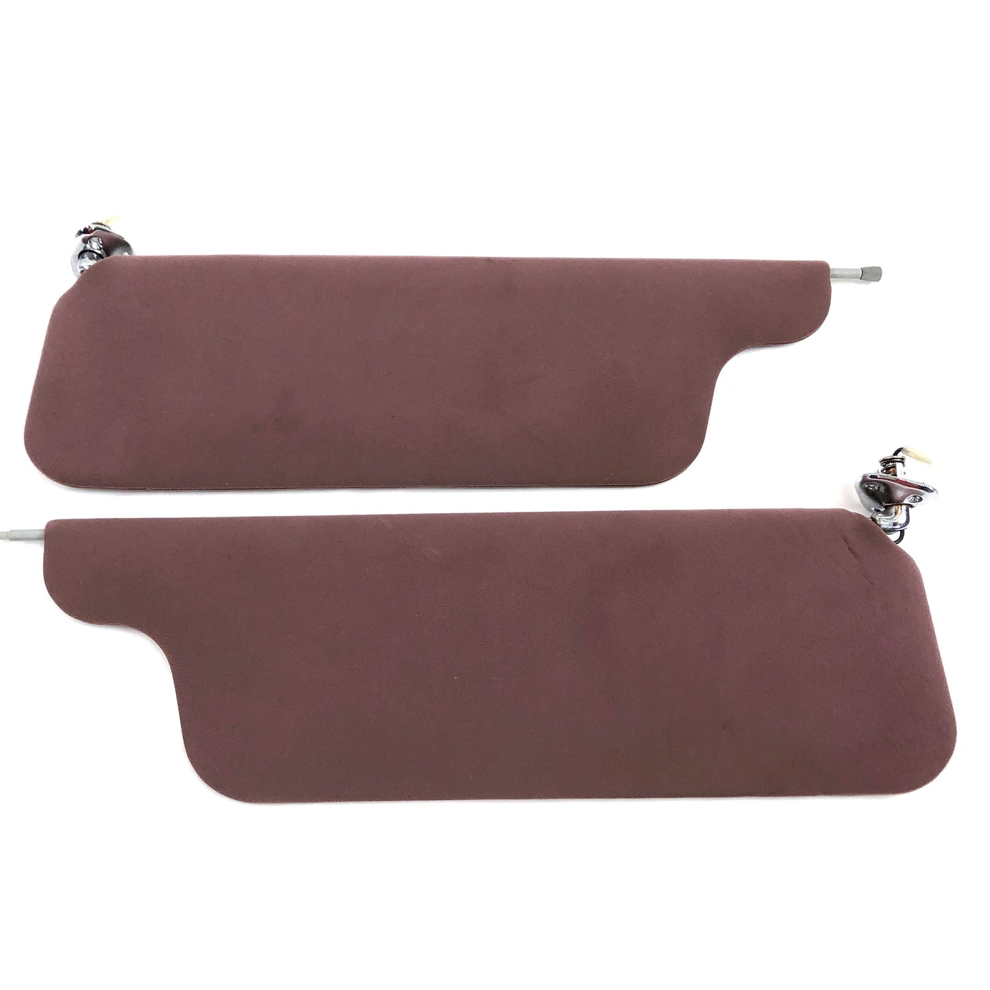 1981-1989 Lincoln Town Car Sun Visors OEM Pair Driver Passenger Maroon Burgundy Red