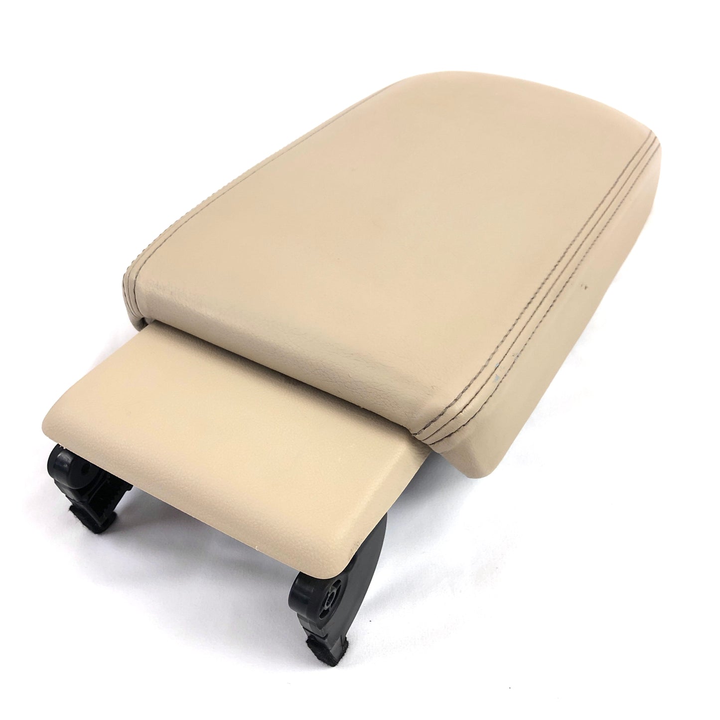 2009-2014 Acura TSX Center Console Lid Beige Tan Leather OEM Armrest W/ Slider