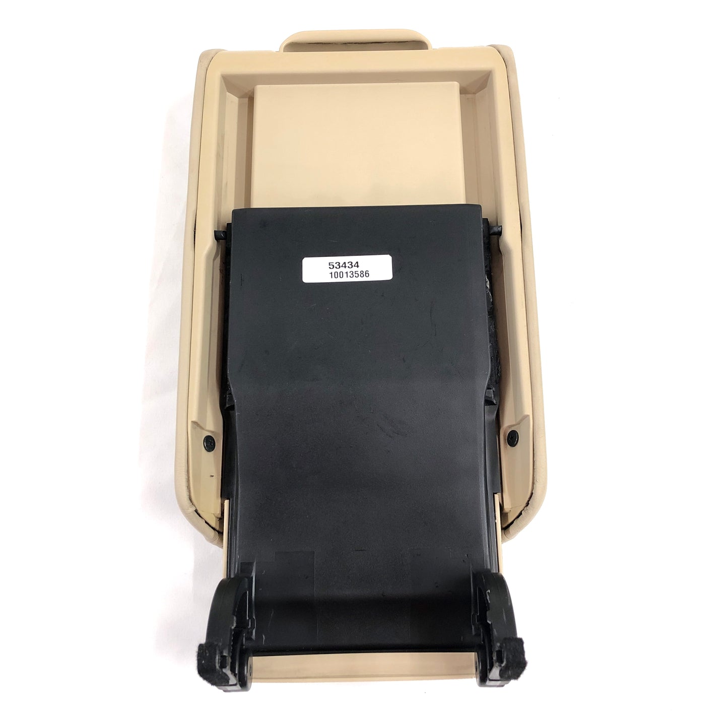 2009-2014 Acura TSX Center Console Lid Beige Tan Leather OEM Armrest W/ Slider