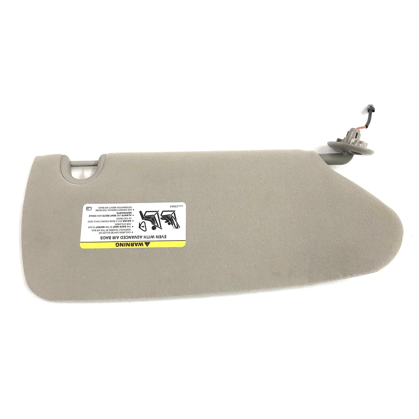 2001-2007 Town & Country Caravan Voyager Sun Visor OEM Driver Left Side Gray W/ Lights