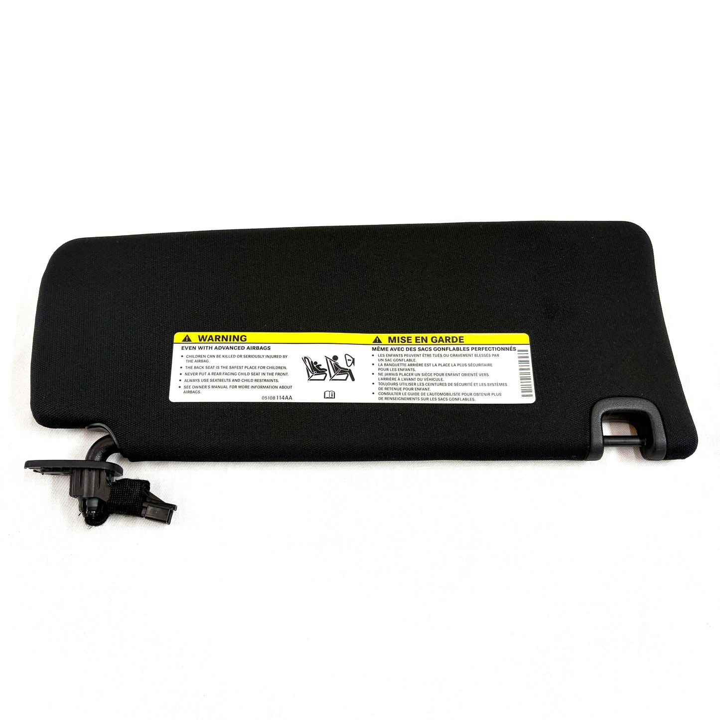 2013-2016 Dodge Dart Sun Visor Driver Left OEM Black W/ Illuminated Mirror 1TC59DX9AK