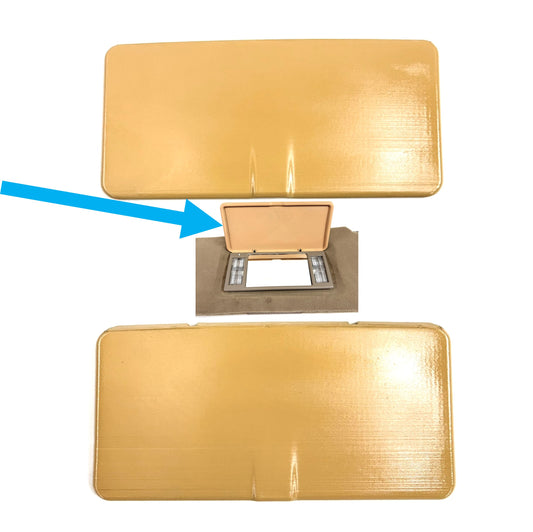 Sun Visor Mirror Repair! 1995-2005 Blazer Jimmy S10 Vanity Mirror Lid Replacement Pair (x2) Passenger and Driver Tan Brown