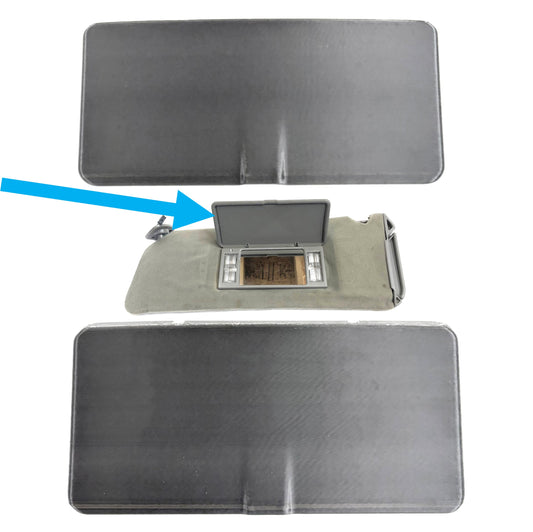Sun Visor Mirror Repair! 1995-2005 Blazer Jimmy S10 Vanity Mirror Lid Replacement Pair (x2) Passenger and Driver