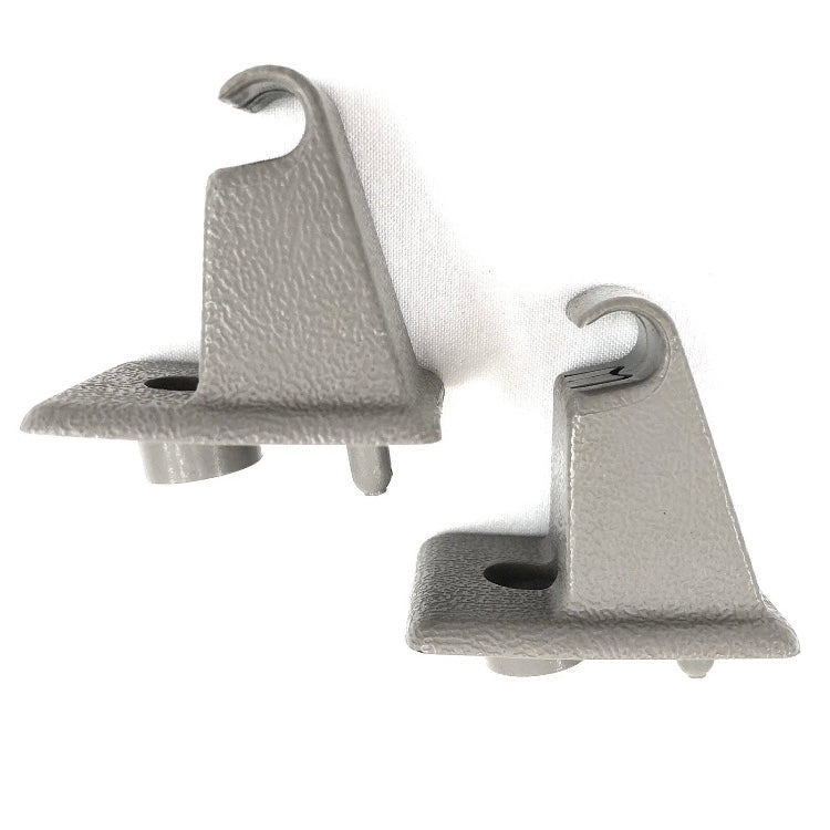 1995-1999 Suburban Sun Visor Clips Pair Passenger Driver GRAY Retainer Hooks Mounts