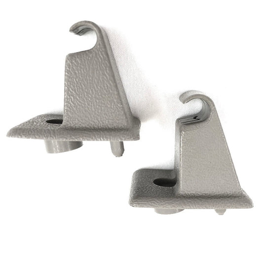 1995-1999 Suburban Sun Visor Clips Pair Passenger Driver GRAY Retainer Hooks Mounts