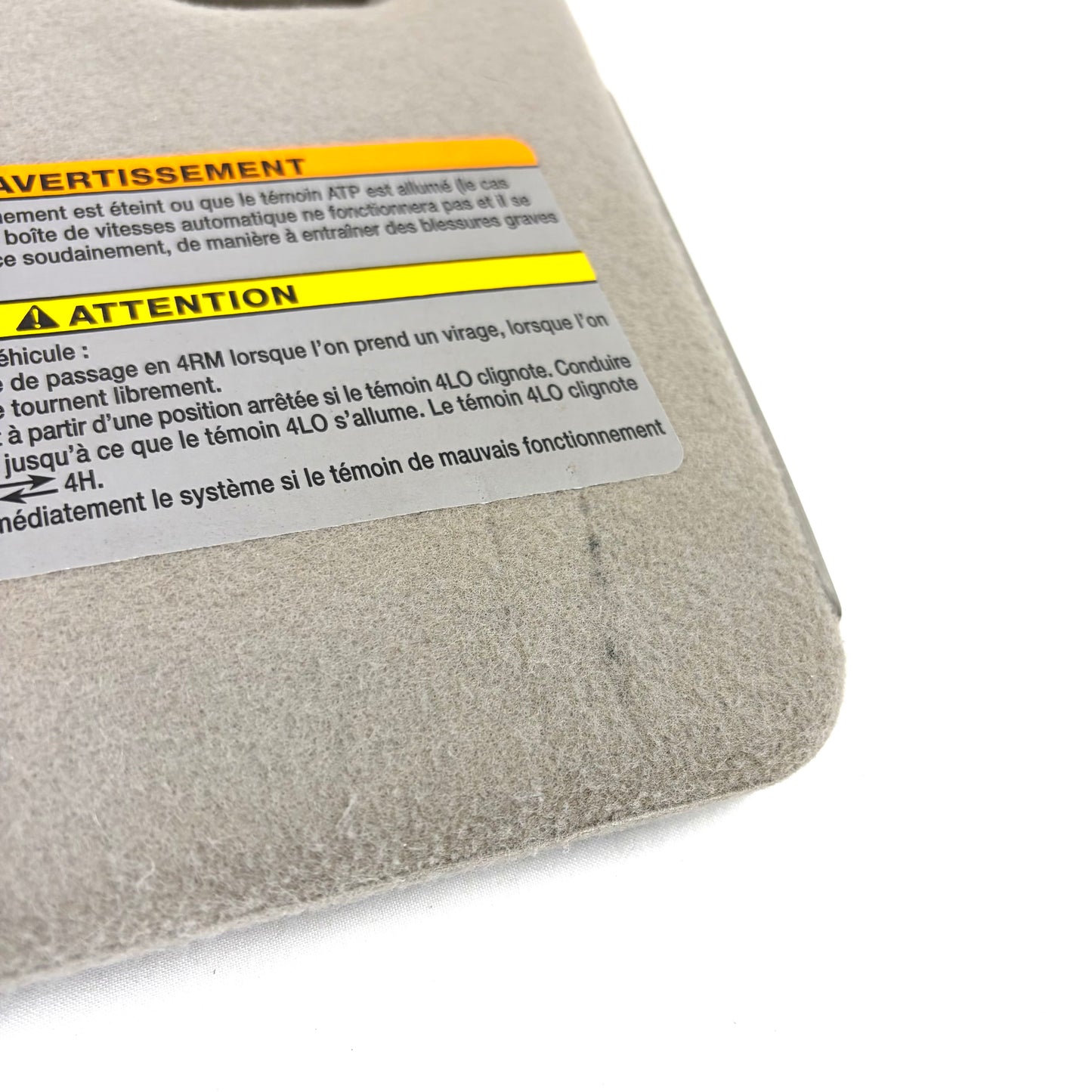 2005-2012 Nissan Frontier Xterra Sun Visor GRAY Driver Left Side OEM Shade