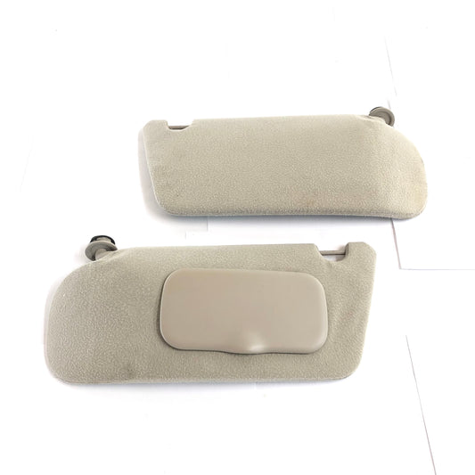 1997-2005 Chevy Malibu Classic Sun Visors BEIGE OEM Shades Pair