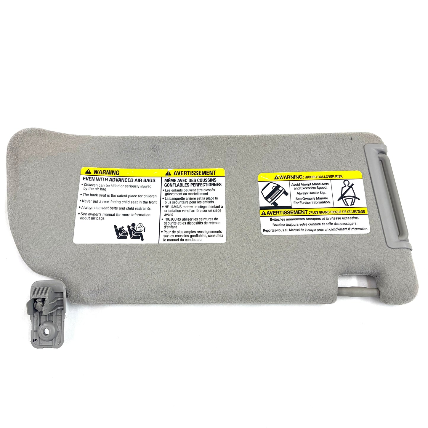 2005-2012 Nissan Frontier Xterra Sun Visor GRAY Driver Left Side OEM Shade