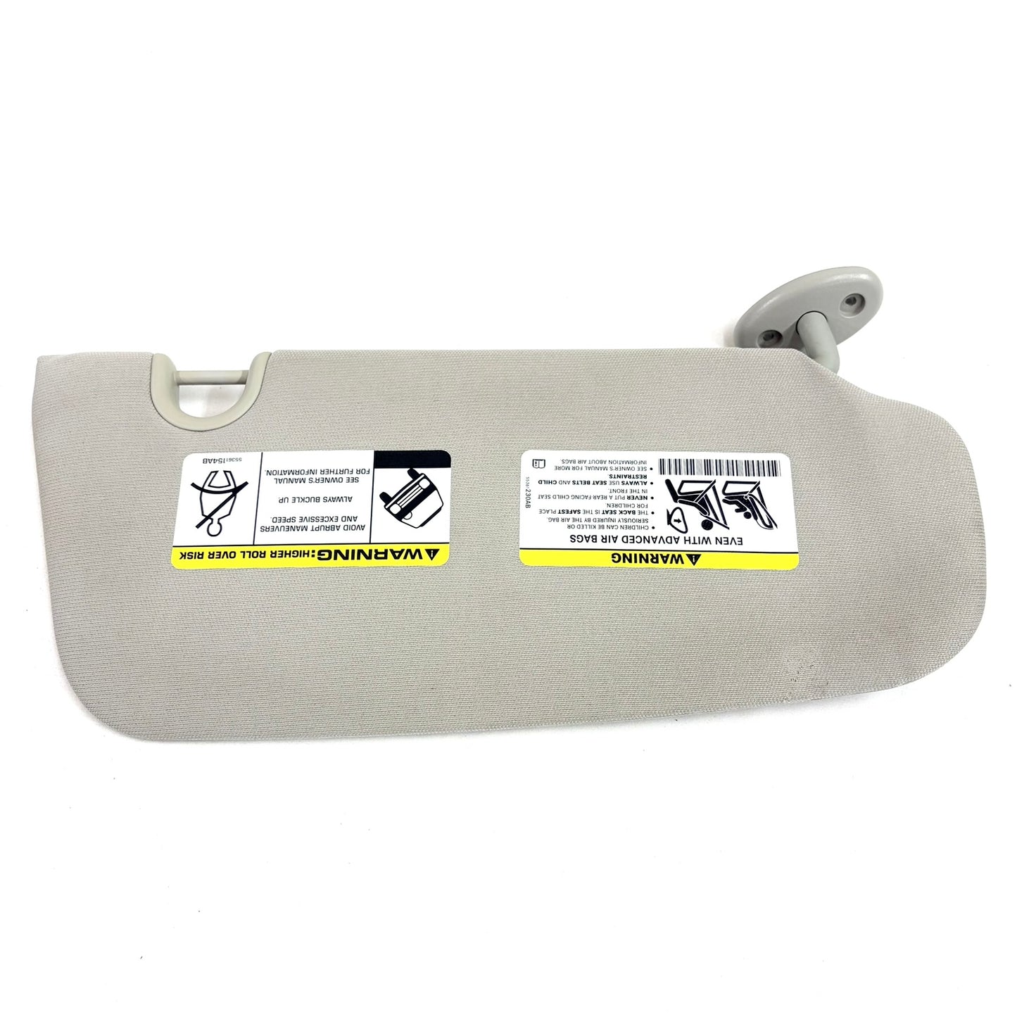 2007-2017 Jeep Patriot Sun Visor Driver Left Side OEM Light Gray