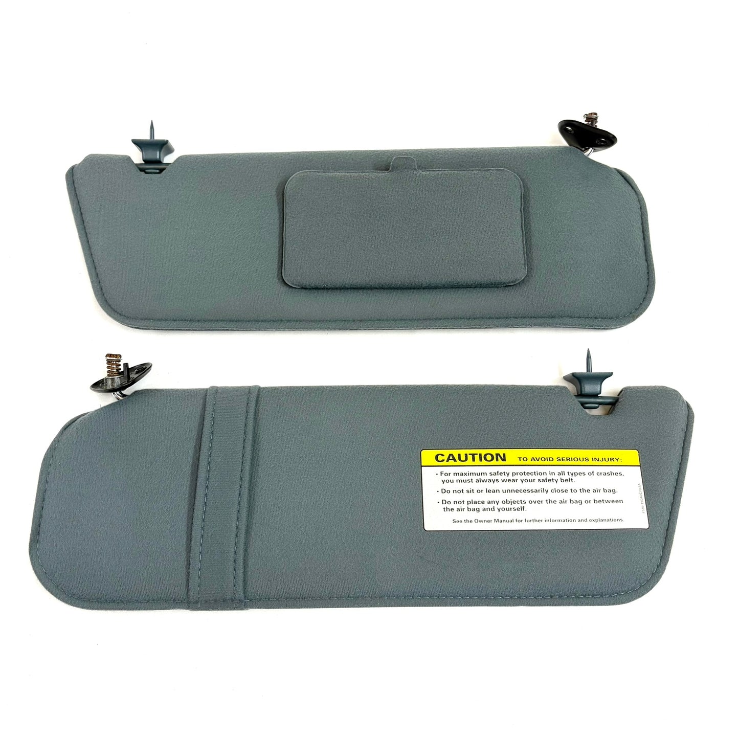 1989-2006 Ford Ranger Willow Green Sun Visors Pair OEM Passenger Driver