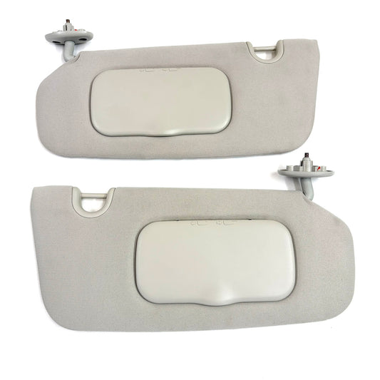 2007-2017 Jeep Patriot Sun Visors Pair Passenger Driver OEM Light Gray