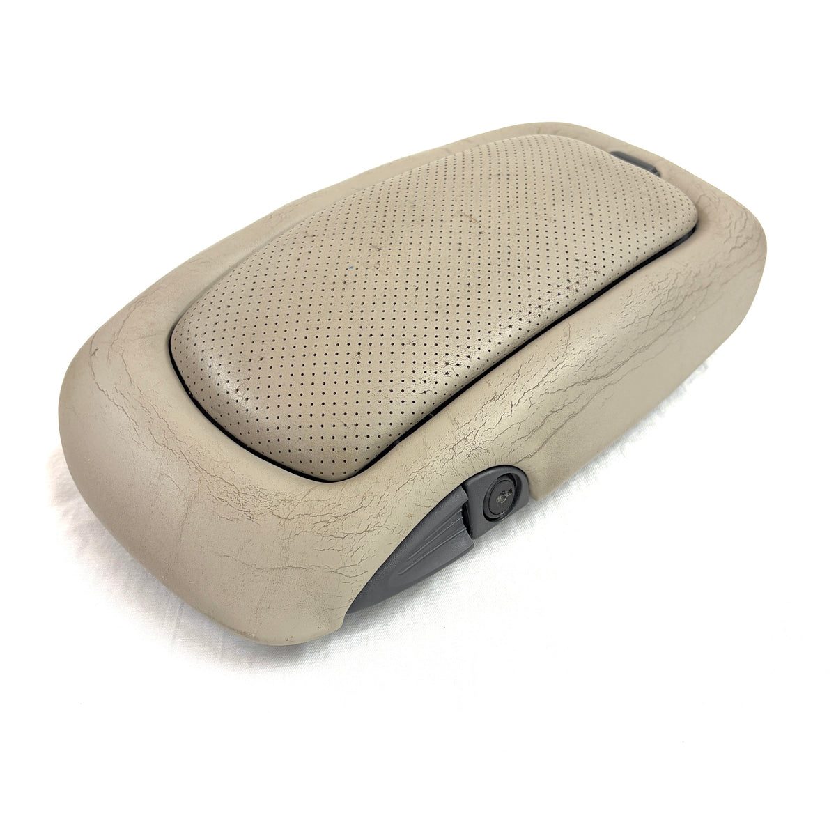 1999-2000 Cadillac Escalade Center Console Lid Armrest Storage OEM Beige Leather Yukon Denali