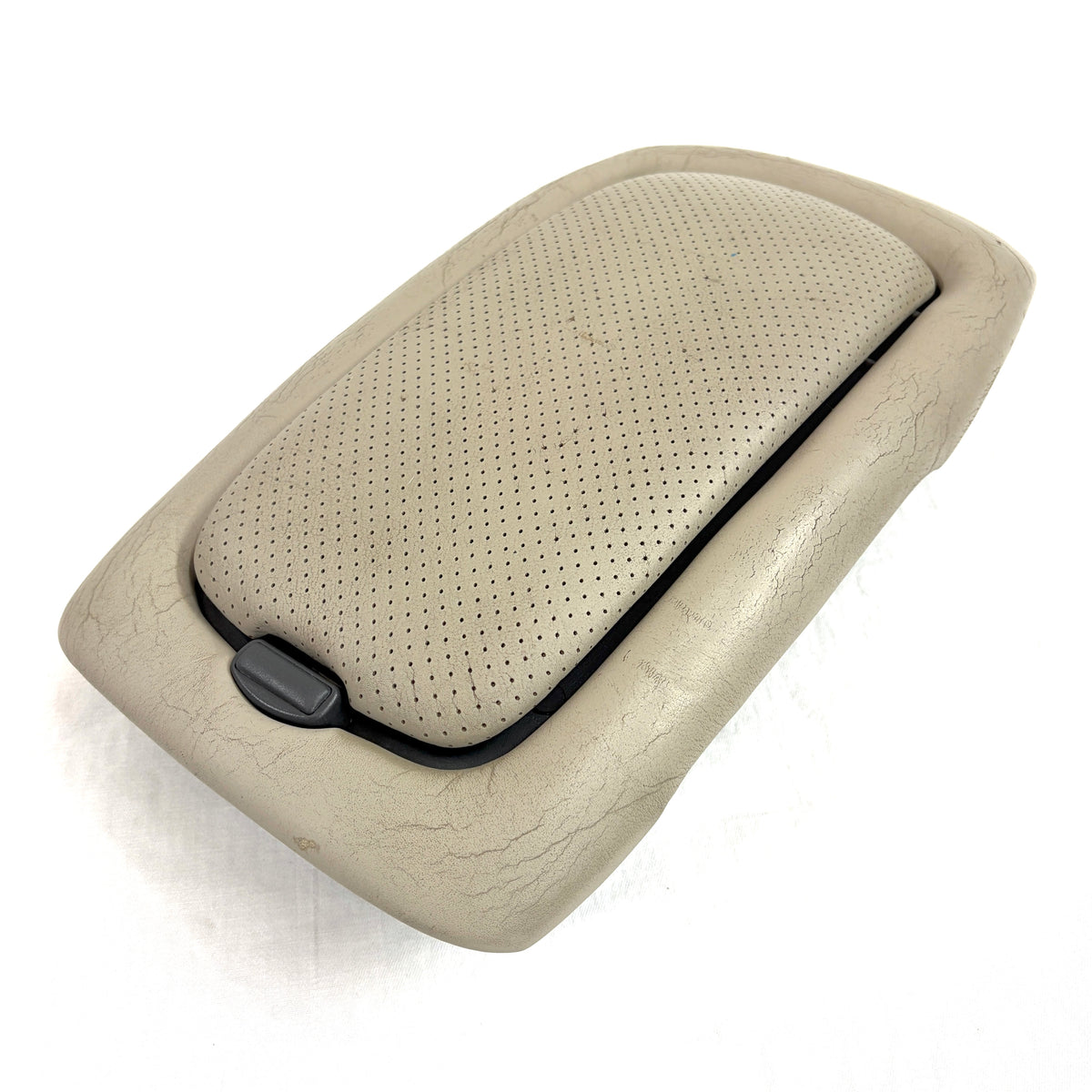 1999-2000 Cadillac Escalade Center Console Lid Armrest Storage OEM Beige Leather Yukon Denali