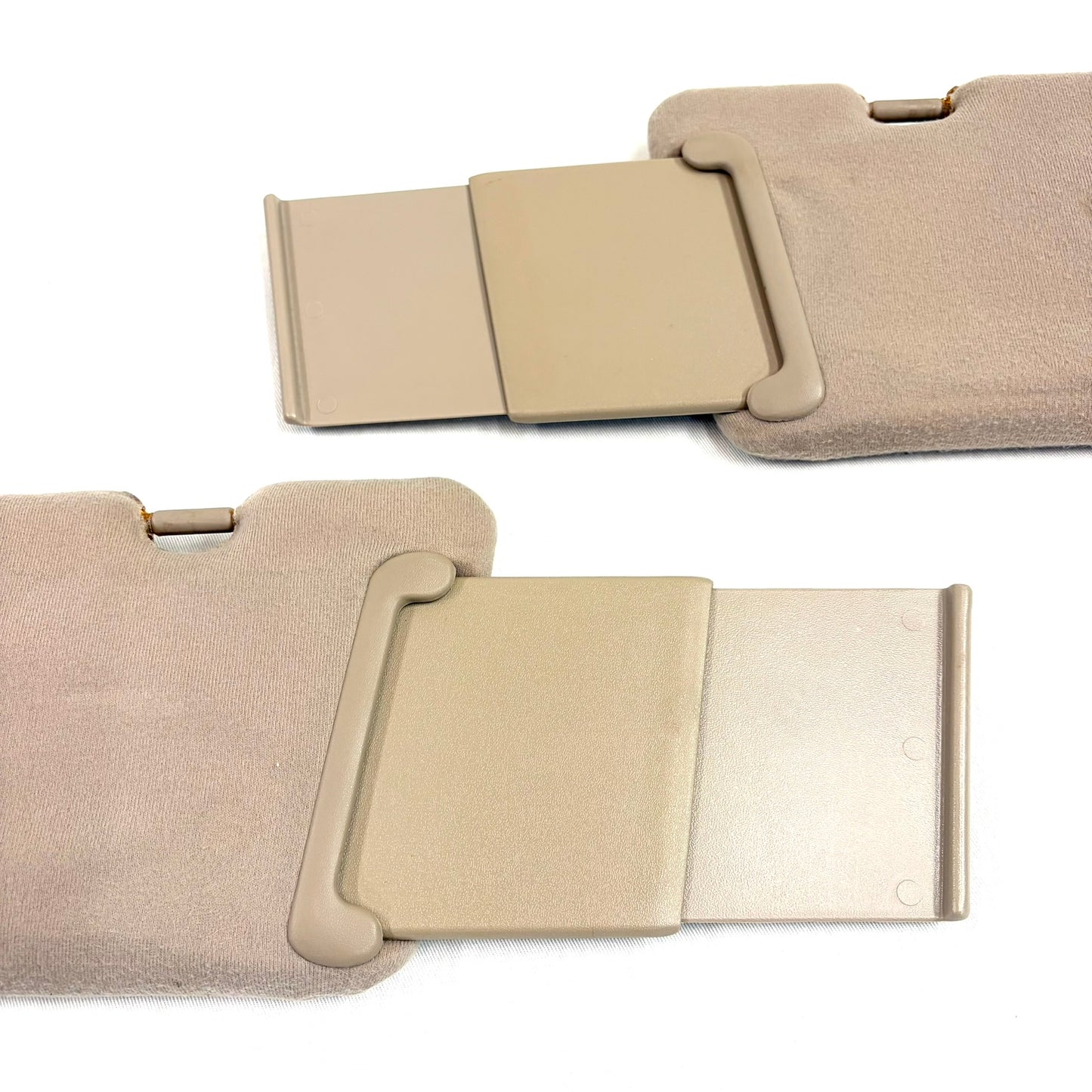 1997-2001 Toyota Camry Sun Visors OEM Tan Beige Passenger Driver Pair Shades