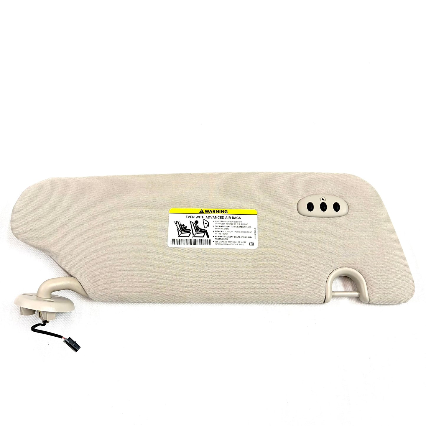 2008-2016 Chrysler Town & Country Sun Visor Driver Left Side Beige OEM W/ Homelink