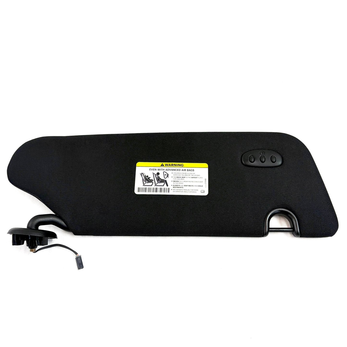 2008-2020 Dodge Grand Caravan Sun Visor Driver Left Black Cloth OEM W/ HOMELINK