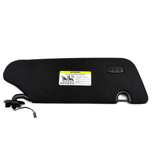 2008-2020 Dodge Grand Caravan Sun Visor Driver Left Black Cloth OEM W/ HOMELINK