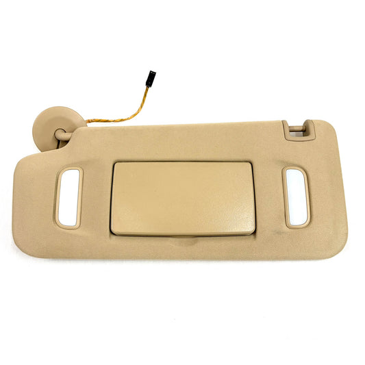 2007-2017 Buick Enclave Driver Sun Visor OEM Tan Beige Left Shade W/ Lighted Mirror Traverse Acadia