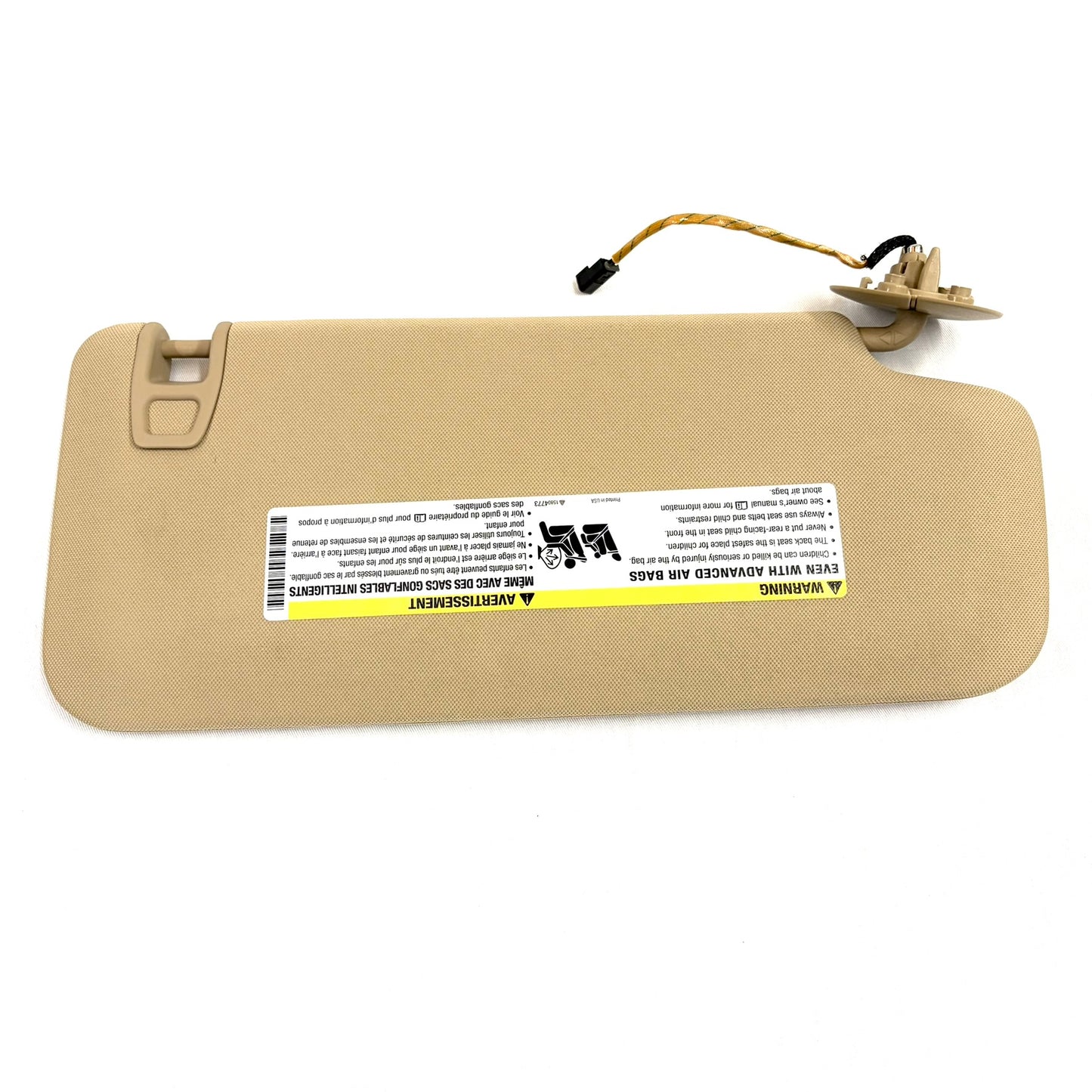 2007-2017 Buick Enclave Driver Sun Visor OEM Tan Beige Left Shade W/ Lighted Mirror Traverse Acadia