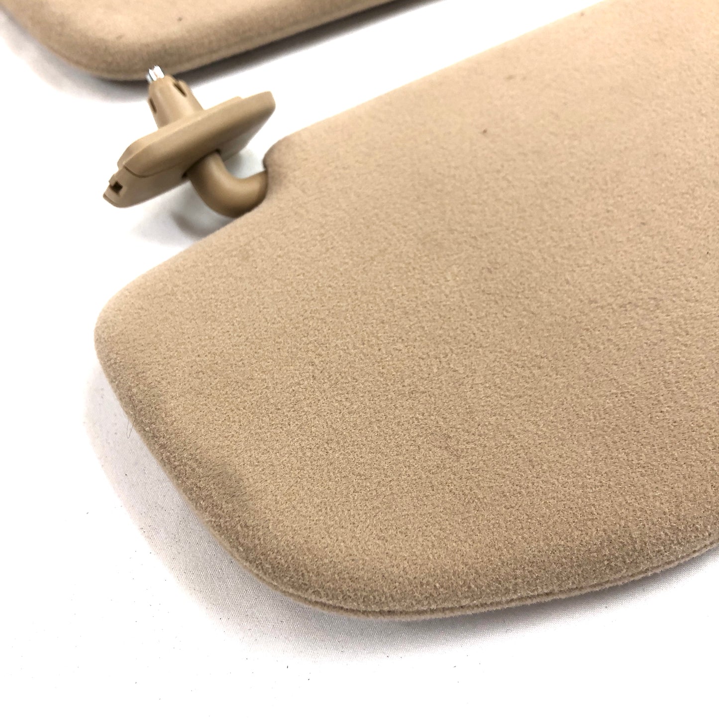 2000-2006 Mercedes W220 S500 S600 Sun Visors OEM Pair Passenger Driver Tan Brown