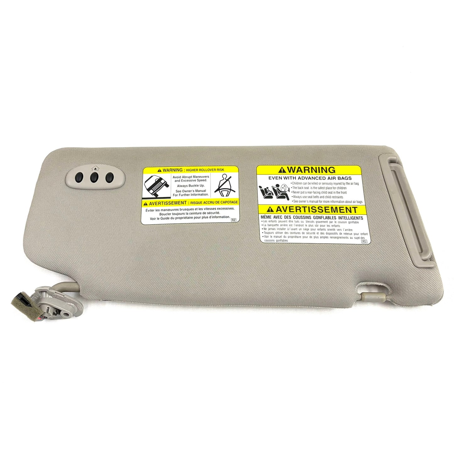 2006-2014 Subaru Tribeca B9 Driver Sun Visor OEM Gray Left Side Shade