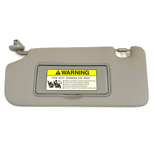 2010-2014 Honda Insight Sun Visor Driver Left Side Vinyl Shade OEM GRAY W/ Mirror