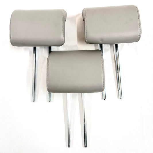 2009-2011 Honda Pilot Rear Seat Headrests Gray Set (3) OEM Leather 3rd Row