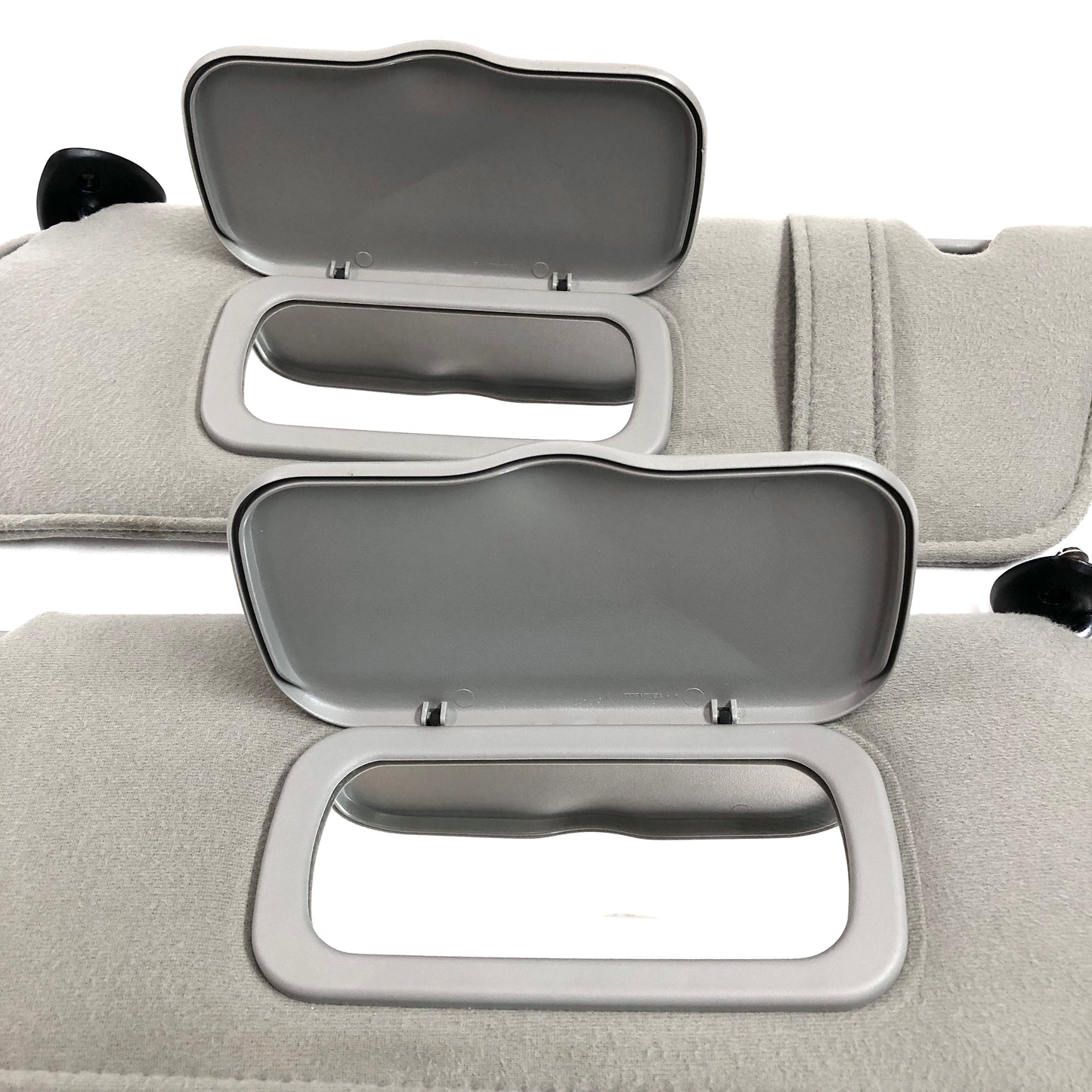 1986-2005 Ford Explorer Sport Trac Ranger Sun Visors Pair OEM Passenger Driver Gray W/ Mirrors