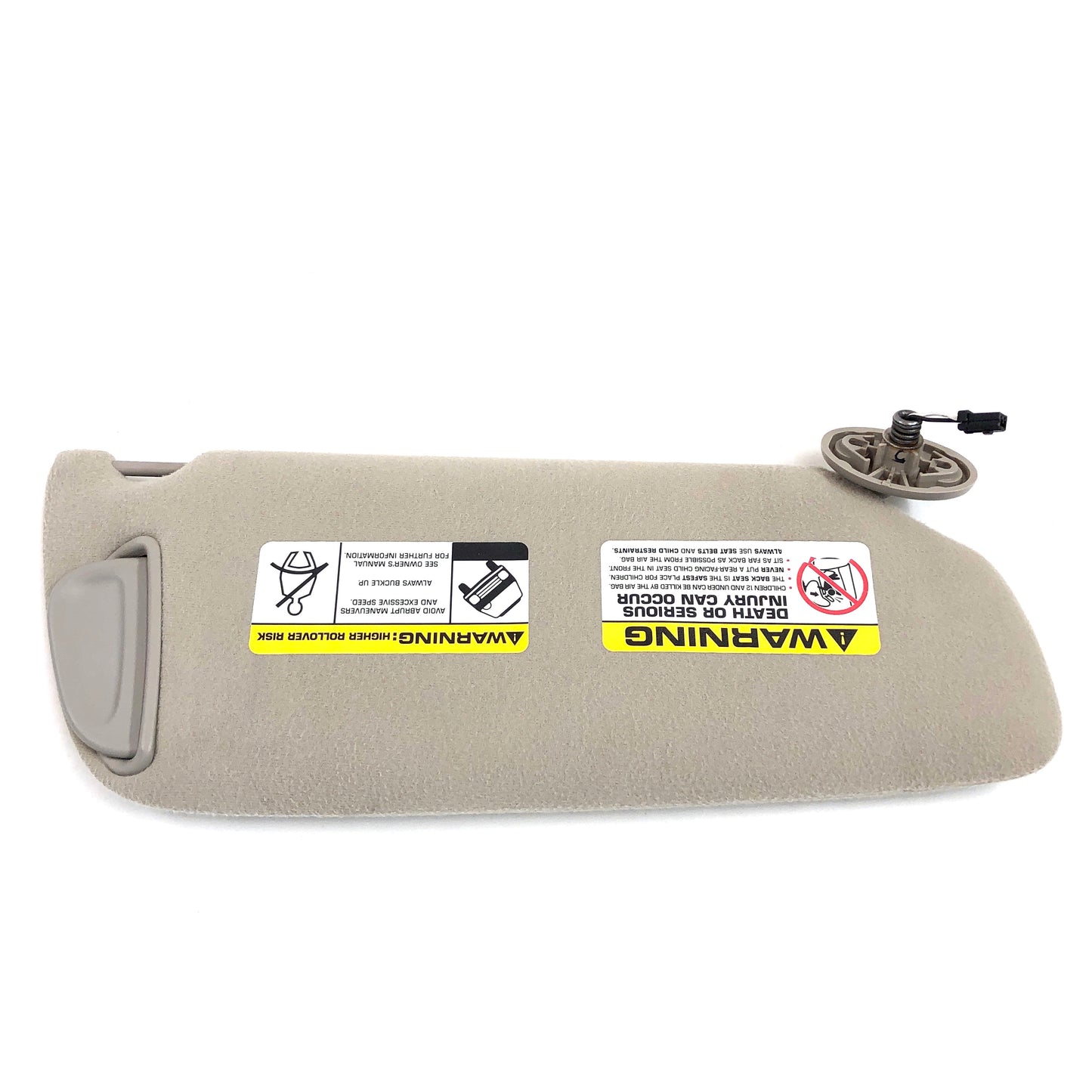 1999-2004 Jeep Grand Cherokee Sun Visor Left Driver BEIGE OEM Side Shade W/ Lights