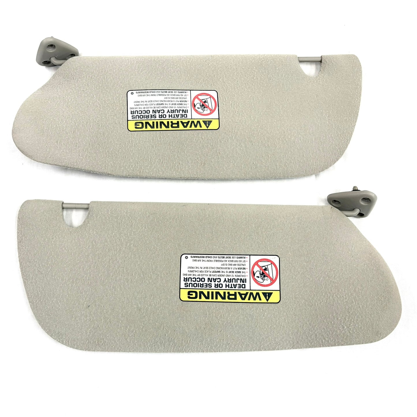 1999 Dodge Dakota Sun Visors Pair Passenger Driver Cloth OEM Shades