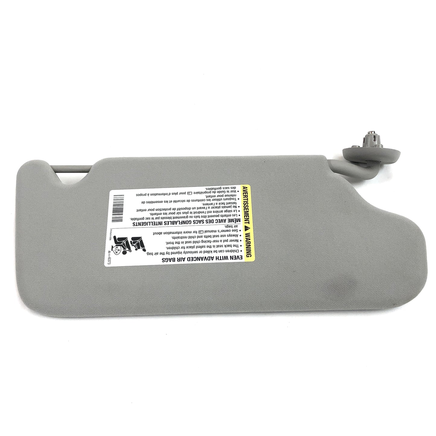 2006-2013 Chevy Impala Sun Visor OEM Gray Left Side Driver W/ Mirror
