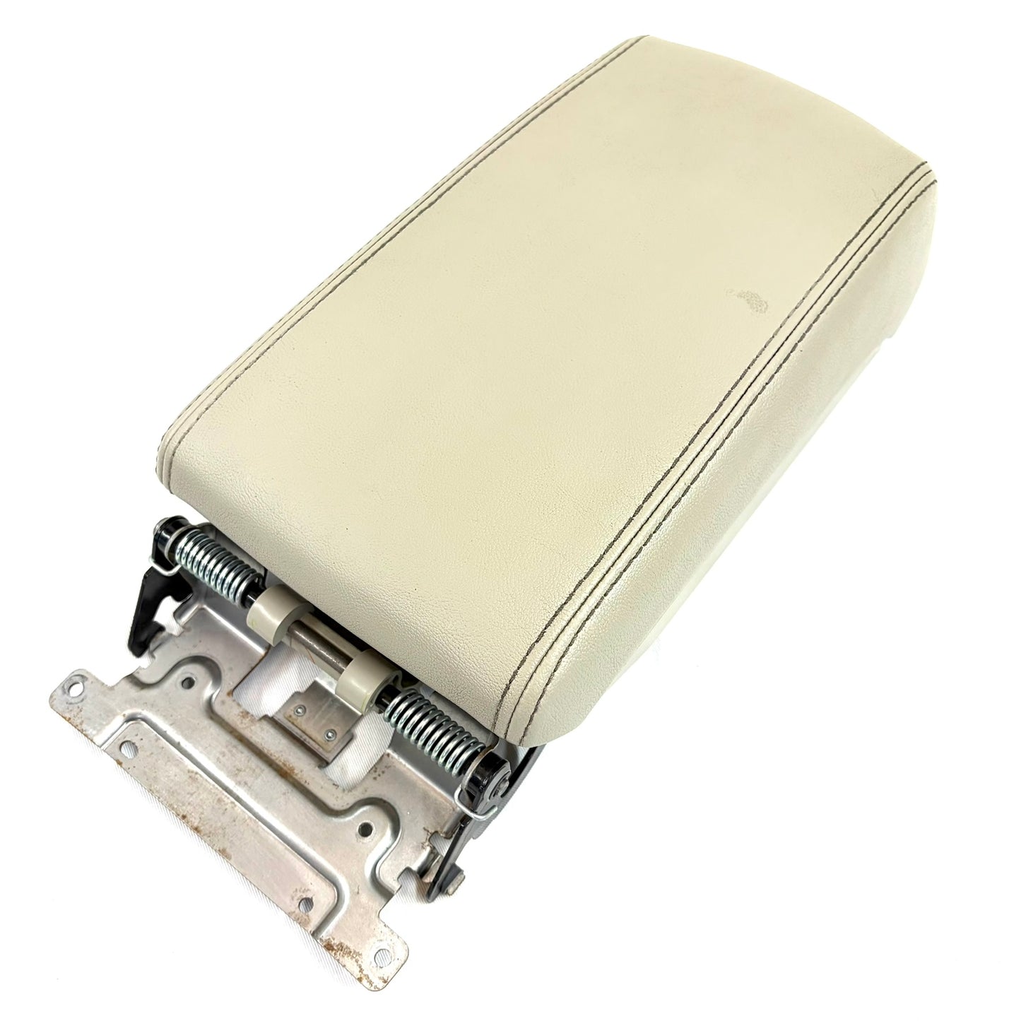 2010-2014 Subaru Legacy Outback Center Console Lid Armrest Beige Tan Leather OEM Storage