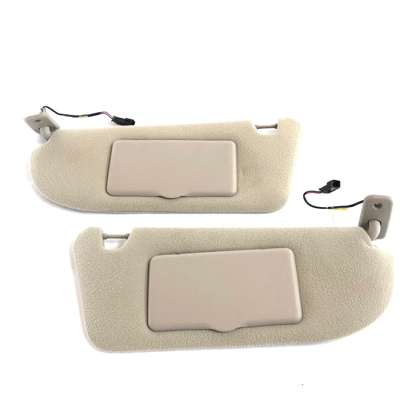 2000-2005 Saturn L Series Sun Visors OEM Pair Passenger Driver Beige W/ Lights