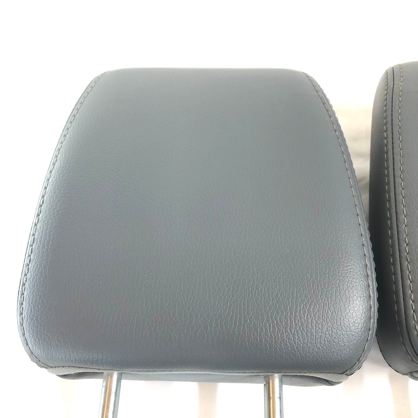 2011-2016 Ford F250 350 Rear Seat Headrests Gray Leather OEM 2nd Row Set of (3)