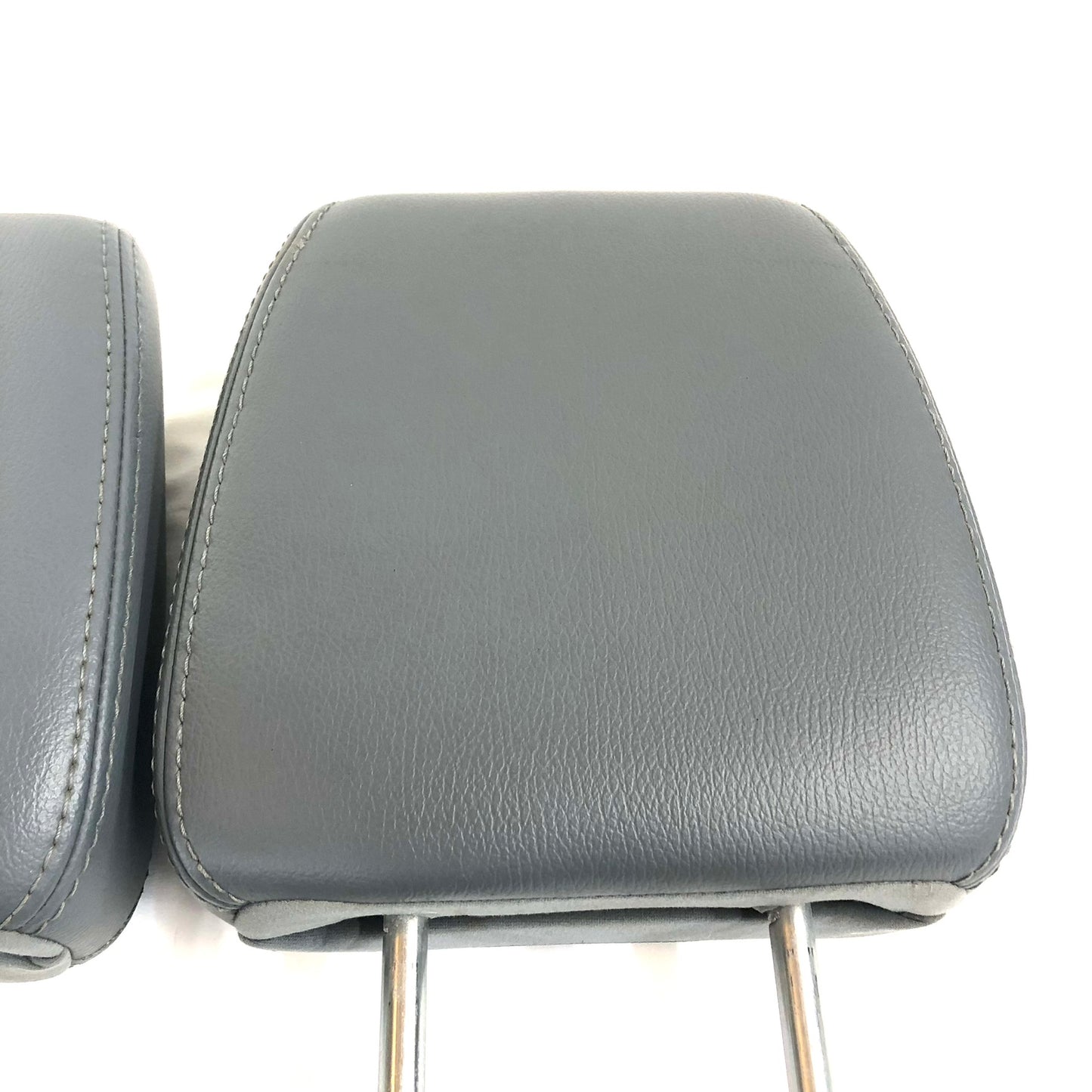 2011-2016 Ford F250 350 Rear Seat Headrests Gray Leather OEM 2nd Row Set of (3)