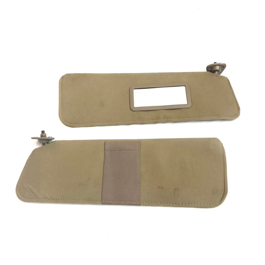 1995-1998 Chevrolet Silverado Tan Beige Sun Visors OEM Pair Left Right