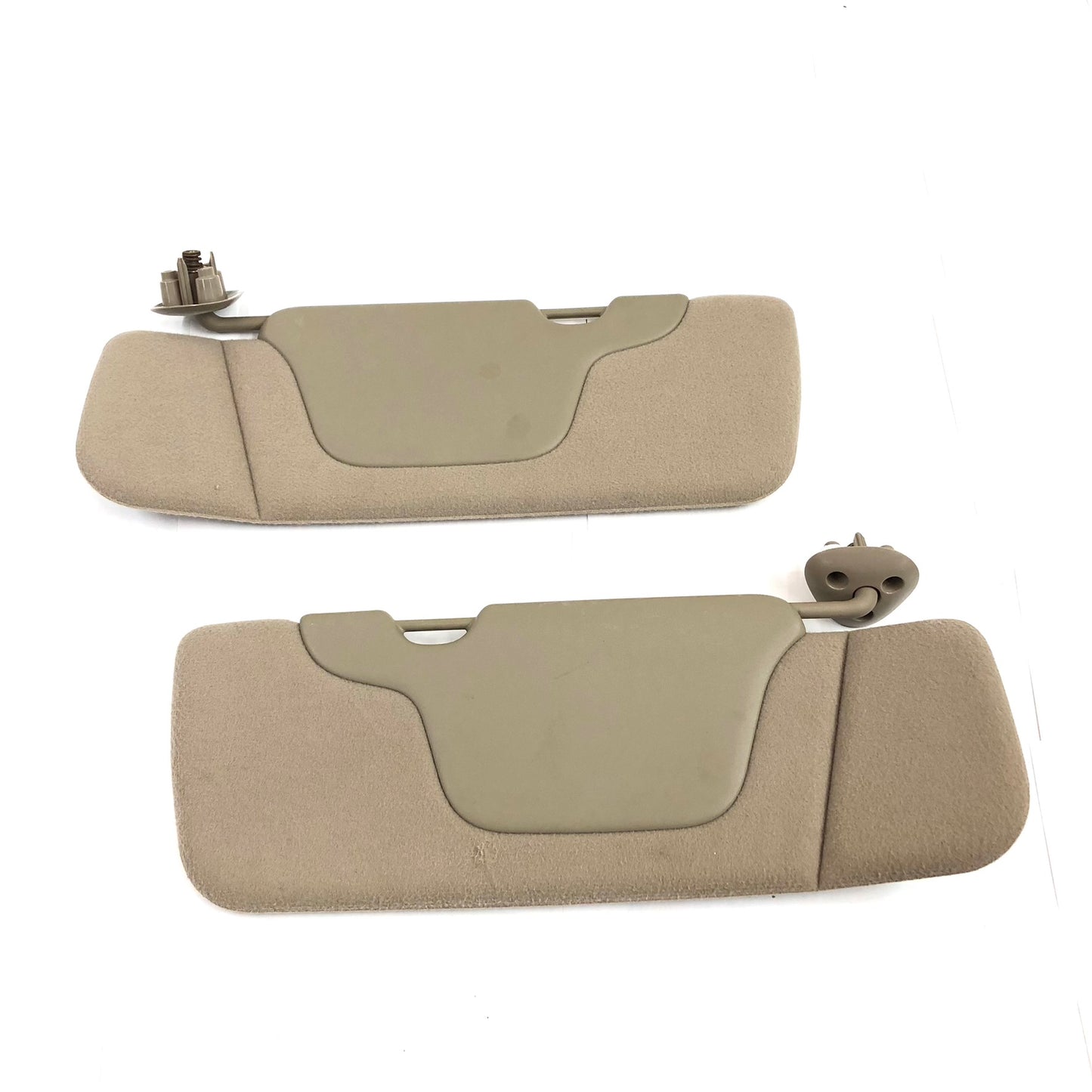 1999-2006 Chevy Silverado Sun Visors Tan Beige Passenger Driver Pair OEM