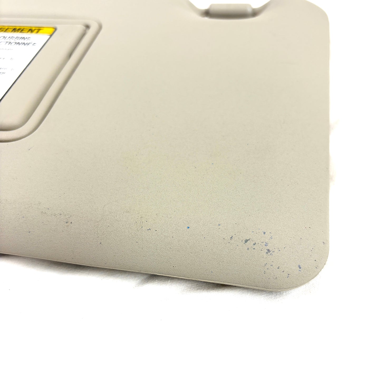 2008-2015 Nissan Rogue Sun Visor Driver Side BEIGE Vinyl Left OEM W/ Light