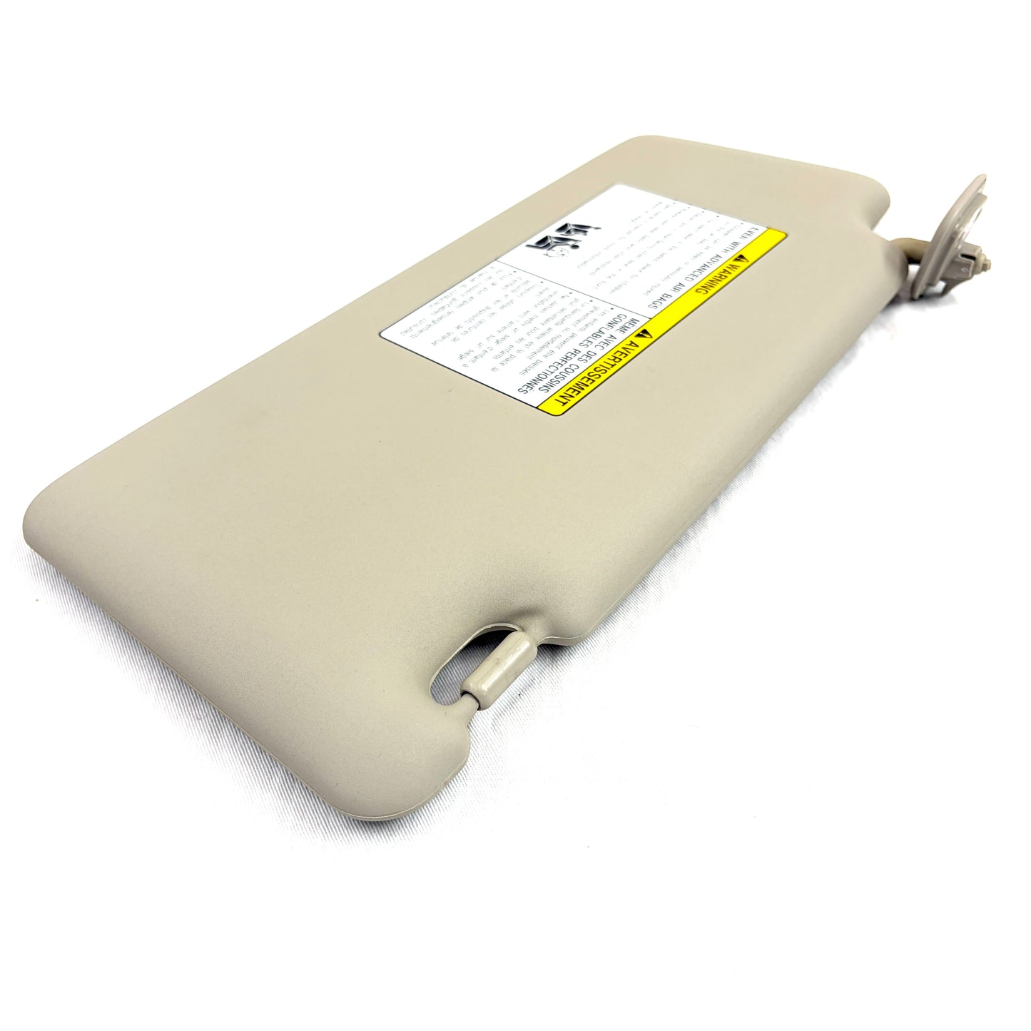 2008-2015 Nissan Rogue Sun Visor Driver Side BEIGE Vinyl Left OEM W/O Light